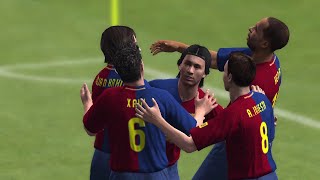 Pes 2009  Copa Konami Con El Fc Barcelona  Messi Mete Un Gol Lesionado