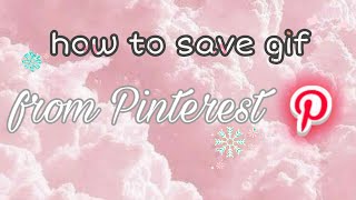 How To Download Pinterest Video & GIF Image in mobile Gallery | how to download gif from pinterest screenshot 5