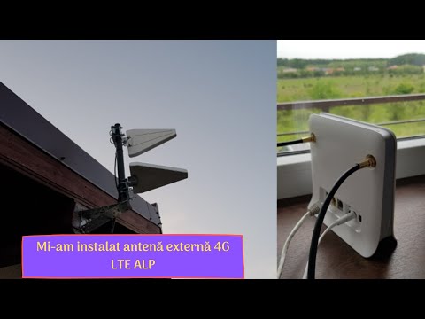 Miam instalat antenă externă 4G LTE ALP (8003000MHz) pentru roterul ZTE MF255V de la Vodafone