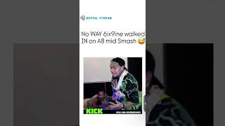 No WAY 6ix9ine walked in on AB mid Smash 😂