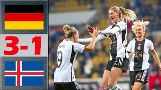Germany vs Iceland Highlights | Women's Euro Qualifiers | 4.9.2024