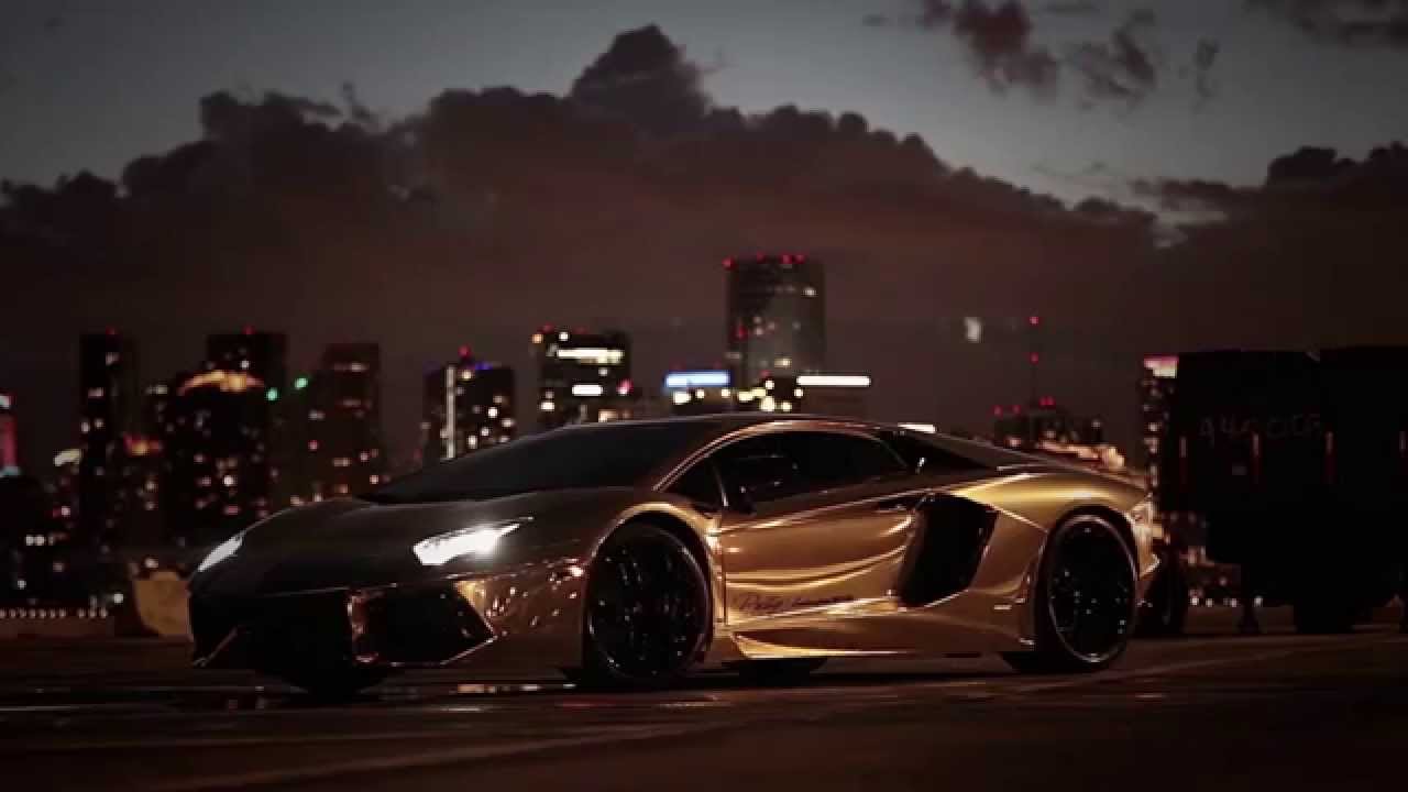 Lamborghini aventador, Louis Vuitton, Puerto Banus at night with