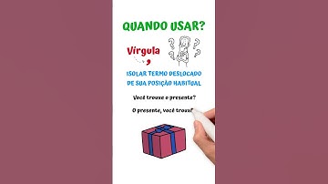APRENDA QUANDO USAR VÍRGULA!