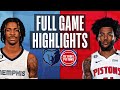 GRIZZLIES At PISTONS NBA FULL GAME HIGHLIGHTS December 4 2022 
