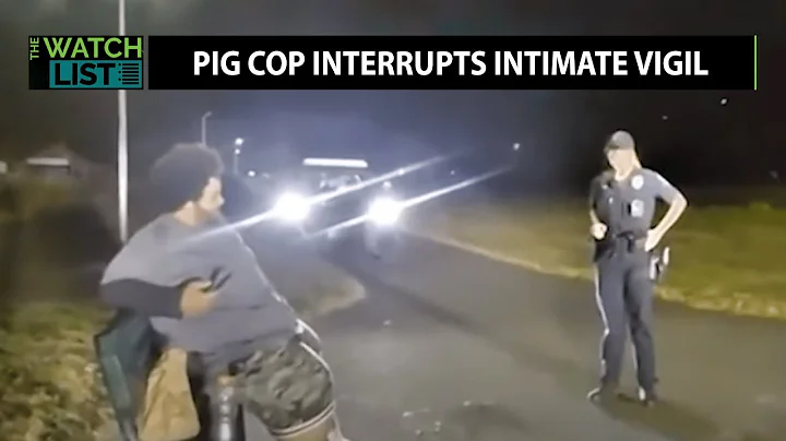 Cop Berates Mourning Individual Holding Private Vi...