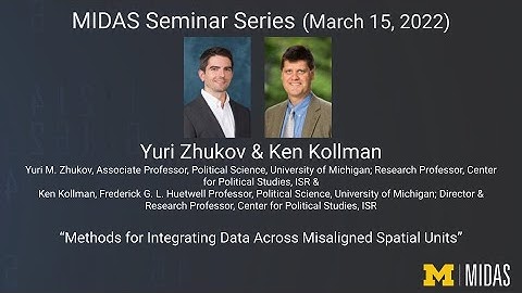 Yuri Zhukov & Ken Kollman; Methods for Integrating Data Across Misaligned Spatial Units