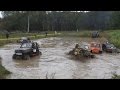 Off-Road vehicle race through water