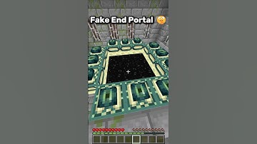 Minecraft Fake End Portal #minecraft #minecraftbuilding #minecraftshorts #gaming #shorts