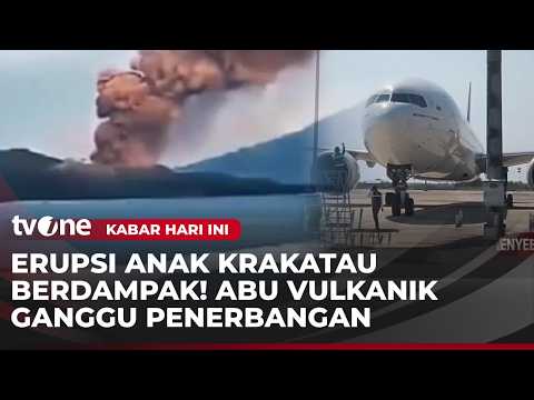 Abu Vulkanis Gunung Anak Krakatau Ganggu Operasional Penerbangan | Kabar Hari Ini