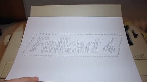 1980´s Electric Typewriter  Daisy Wheel makes Ascii Art  -Part #2 ( Fallout 4 Logo )