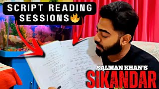 SALMAN KHAN'S SIKANDAR SCRIPT READING SESSIONS🔥 OFFICIAL POSTER + ACTION SEQUENCES SHOOT🤯