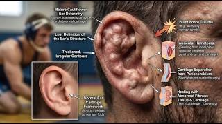 Discuss the Cauliflower ear   Wrestler's ear   Perichondrial hematoma
