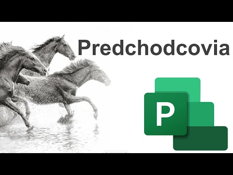 Online kurz Microsoft Project - Čo sú Predchodcovia a Následníci (Predecessors and Successors) 🐎🏇🏼