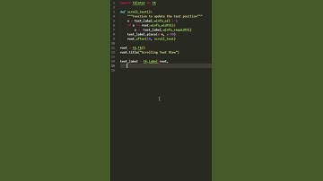 How to Create Scrolling Text in Python  001 #python #pythontutorial #scrollingtext #coding