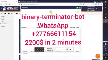 binary-terminator-bot has made 2200$/R38 000 in 2 minutes