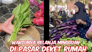 Belanja sayuran di pasar deket rumah