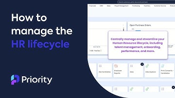 How to manage your HR lifecycle with Priority ERP | Streamline HR & stay compliant