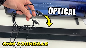 Onn Soundbar : Setup With TV Using an Optical Cable