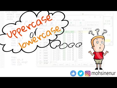 Checking letter Uppercase or Lowercase and Display - Assembly Language Bangla Tutorial