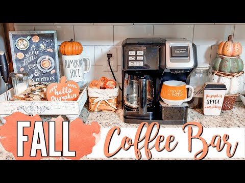 FALL COFFEE BAR // DECORATE WITH ME // FALL DECOR SHOP WITH ME 2019