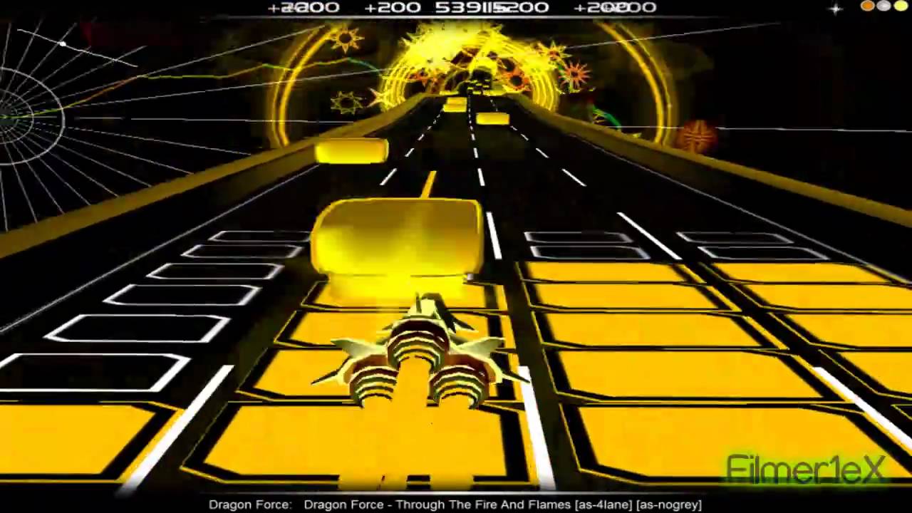 Dragonforce Through The Fire And Flames Audiosurf Guitar Hero Mode