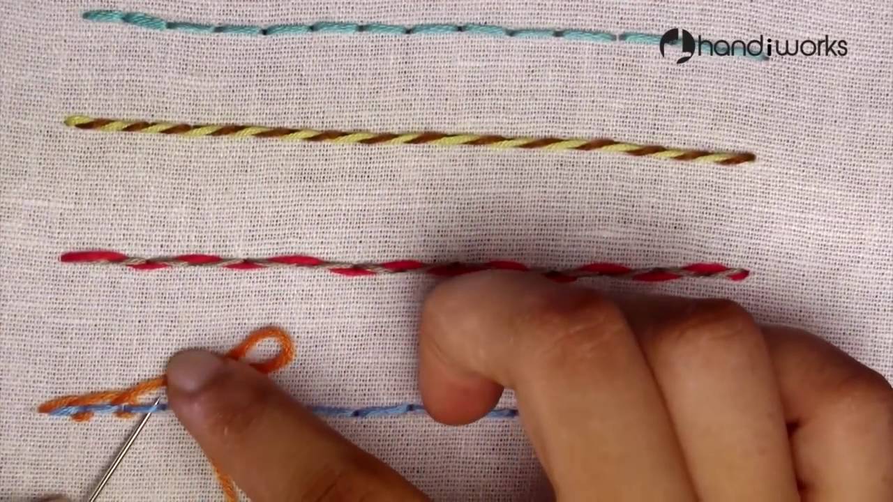 Hand Embroidery for Beginners Part 3 5 Back Stitch Variations