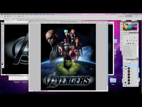 Photoshop Tutorial - The Avengers Movie Poster