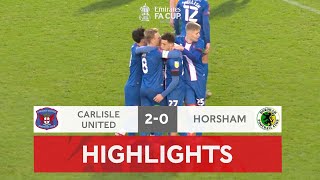 The Blues Ease Past Horsham | Carlisle United 2-0 Horsham | Emirates FA Cup 2021-22
