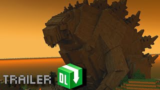 Godzilla: Monster Planet official Minecraft Mod Trailer (2023) animated trailer MCPEDL release 🎃