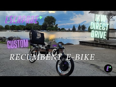 Custom Recumbent E-Bike | 2023 Escapade 1kw Recumbent E-Bike | Escapade Electric Bicycles