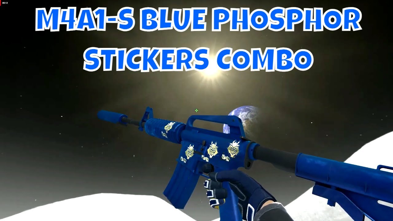 M4A1S Blue Phosphor CS STICKERS COMBO 4X G2 GOLD PARIS 2023 YouTube
