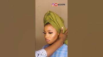 2023 Simple Turban Gele style using Aso-oke #shorts #headwrap #gele