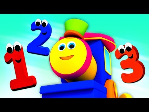 밥 열차 | 숫자를 배울 | 번호 열차 | 교육 비디오 | Bob Number Train | Learn Numbers 1 To 10 | Numbers For Kids