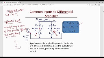 11) Differential Amplifier, Half Circuit Analysis with Examples