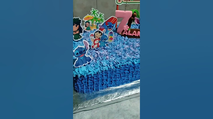 Bolo de Aniversário Lilo e Stitch 💙 #aniversario #surpresa #felizaniversário #passoapasso
