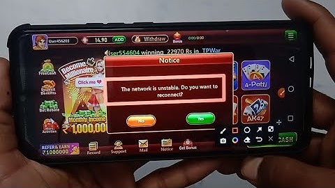 How to fix The network is unstable. Do you want  to reconnect? in Teen Patti Craft