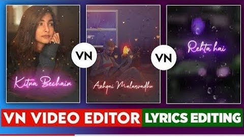 #VNapp How to make lyrics video with vn app in Bengali (বাংলা )/VN video editor app😍/4k HD video 😍