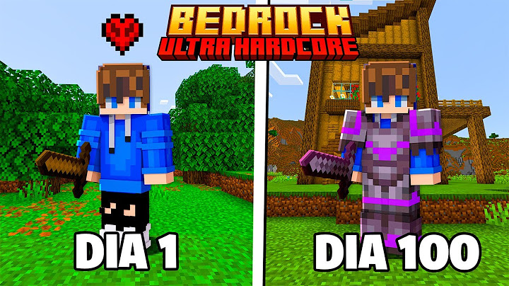 SOBREVIVI 100 DIAS NO MINECRAFT BEDROCK ULTRA HARDCORE