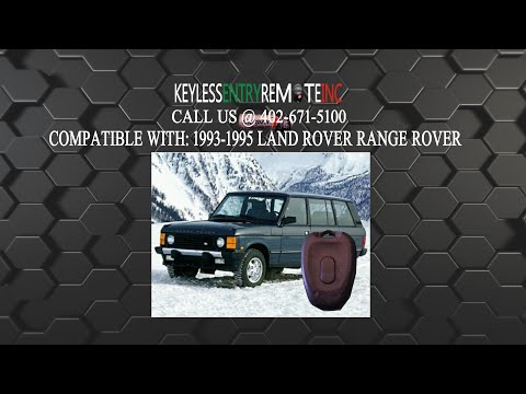 How To Replace Land Rover Range Rover Key Fob Battery 1993 1994 1995