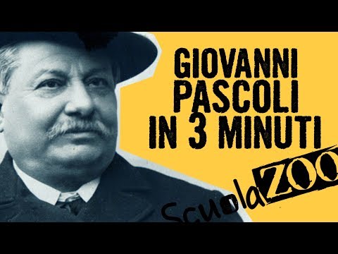 Noccioline #14 - GIOVANNI PASCOLI in 3 MINUTI #ScuolaZoo