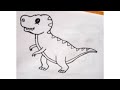 Dinosaur Drawing for Beginners 🦖 | Step-by-Step Dino Art Tutorial | Kids & Beginners Friendly