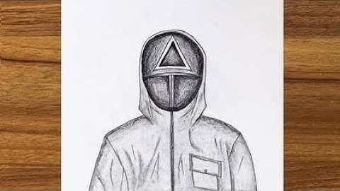 How to draw squid game guard 💂‍♂️ || Drawing tutorial step by step || Easy squid game drawing ||