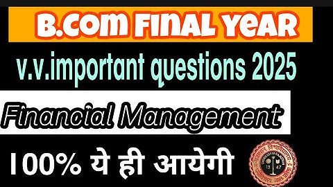 Important Question For Functional Management : Bcom Final Year |Rajasthan University #commercewithme