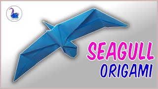 Surprising origami secrets: Seagull paper bird