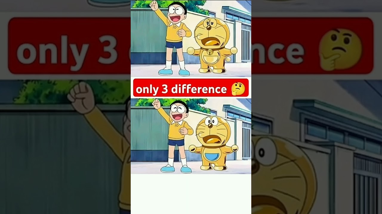 58% Fail Difference Find 🤔 #アニメ #shorts #shortsfeed #trending #ドラえもん