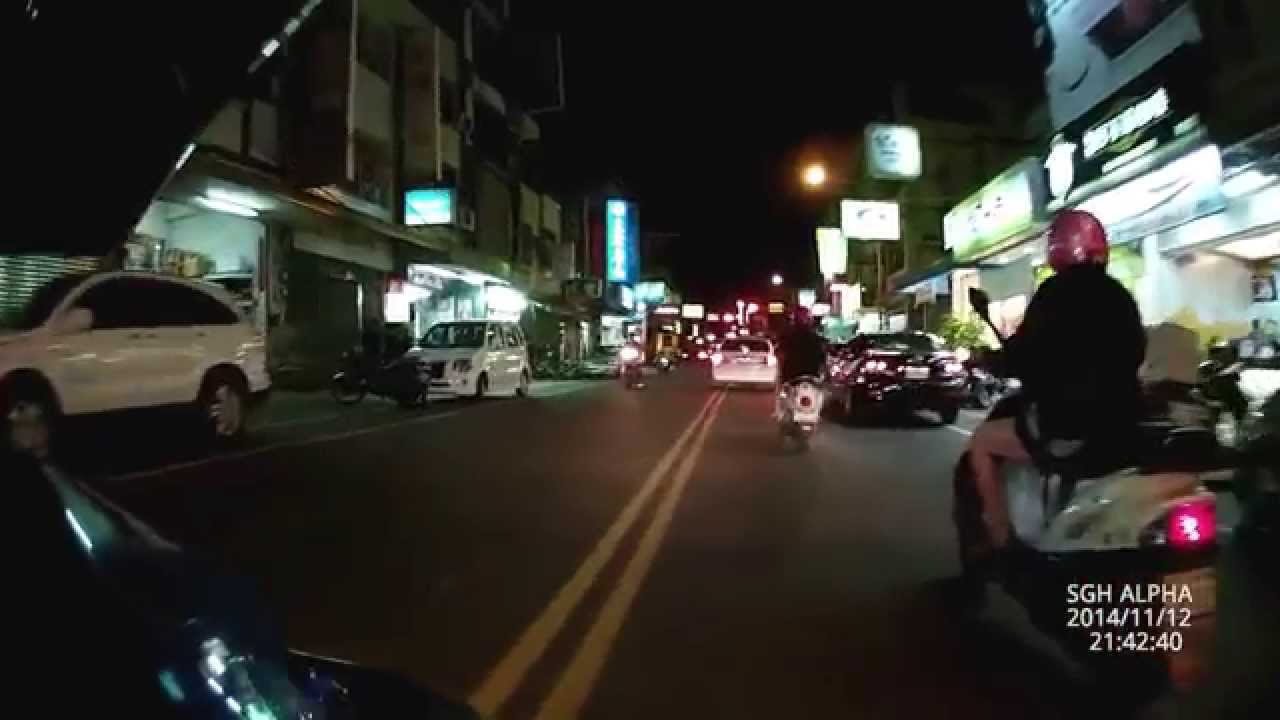 Sgh Alpha 行車記錄器in 新勁戰四代測試 晚上 請調到720或1080p Youtube