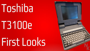 Toshiba T3100e First Looks