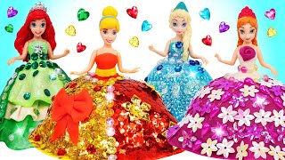 Disney Princesses - Making Sparkling Outfits out of Clay for Dolls