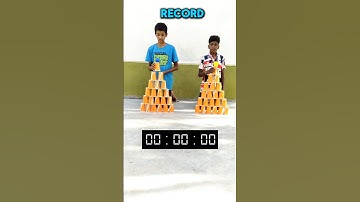 1 VS 1 CUP PYRAMID PART - 12 #viral #challenge #shorts