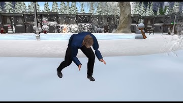 Explosive animation - Christmas Rolling Snowman | #3d  #animation  for @secondlife